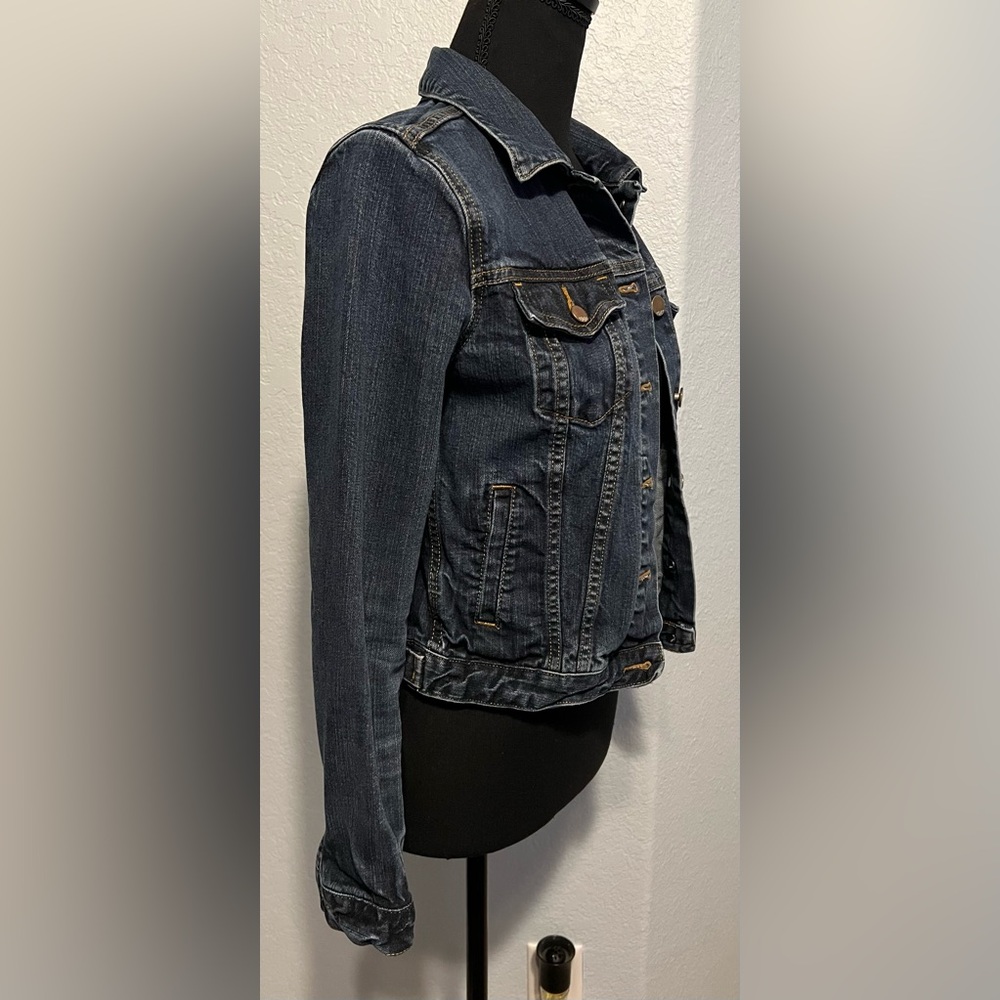 GAP 1969 Blue Dark Wash Denim Jacket XS EUC - Picture 4 of 6
